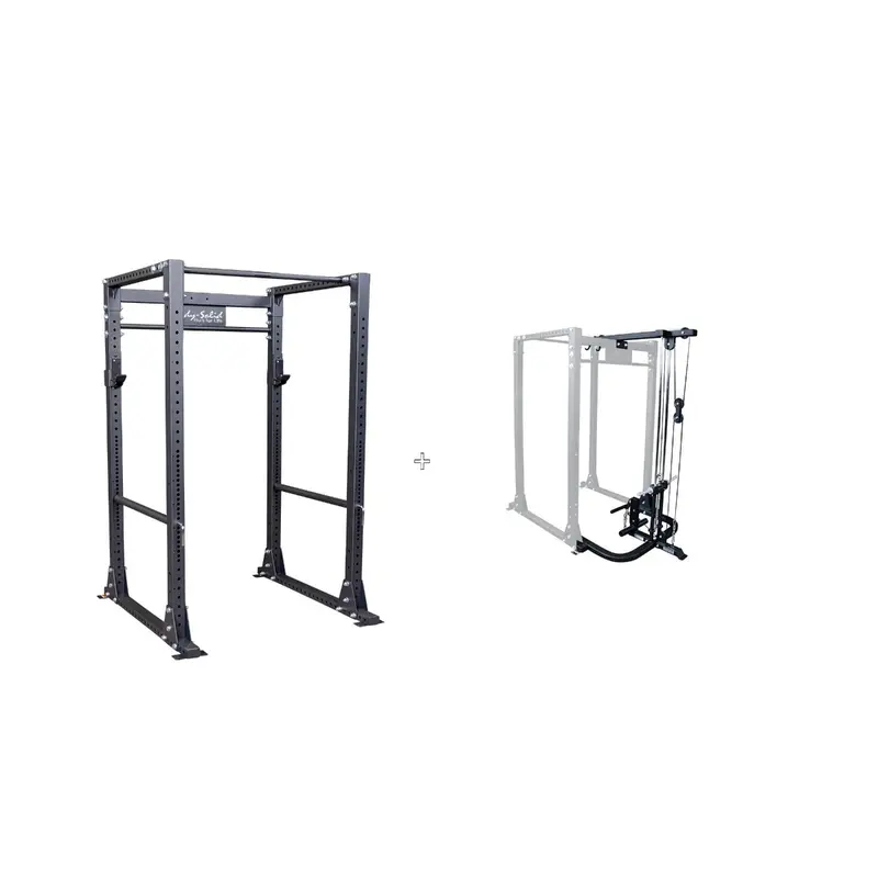 Body-Solid Power Rack GPR400 + GLA400 Lat Machine