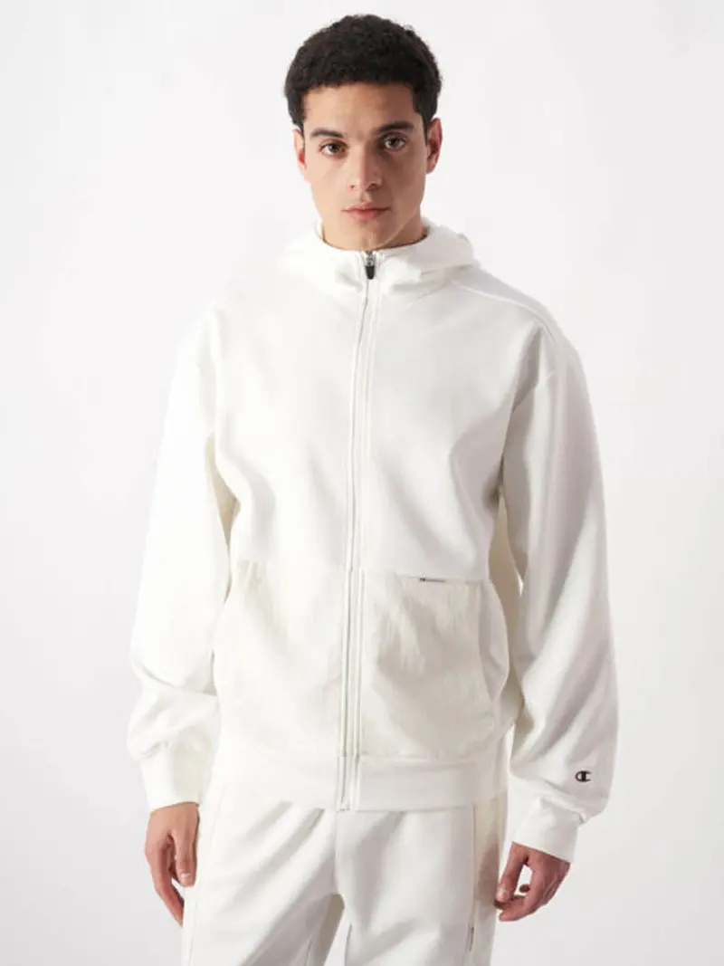 FELPA ZIP CAPPUCCIO C-TECH