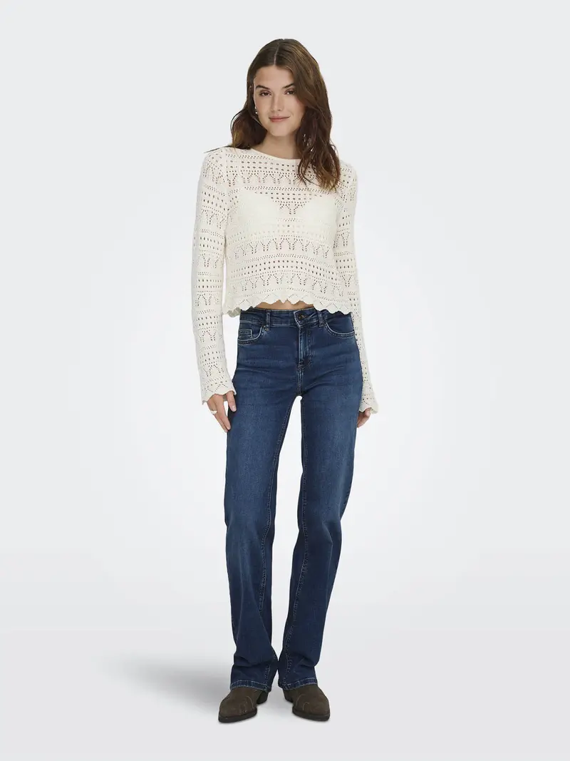 JEANS BLUSH MID STRAIGHT