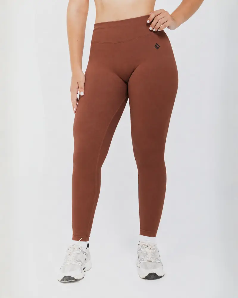 LEGGINGS PUSH UP BASIC - MARRONE