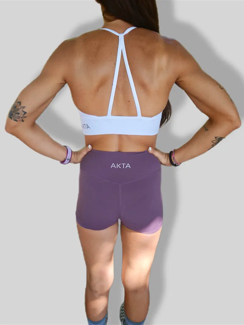 VIRA Triangle Training Bra-White